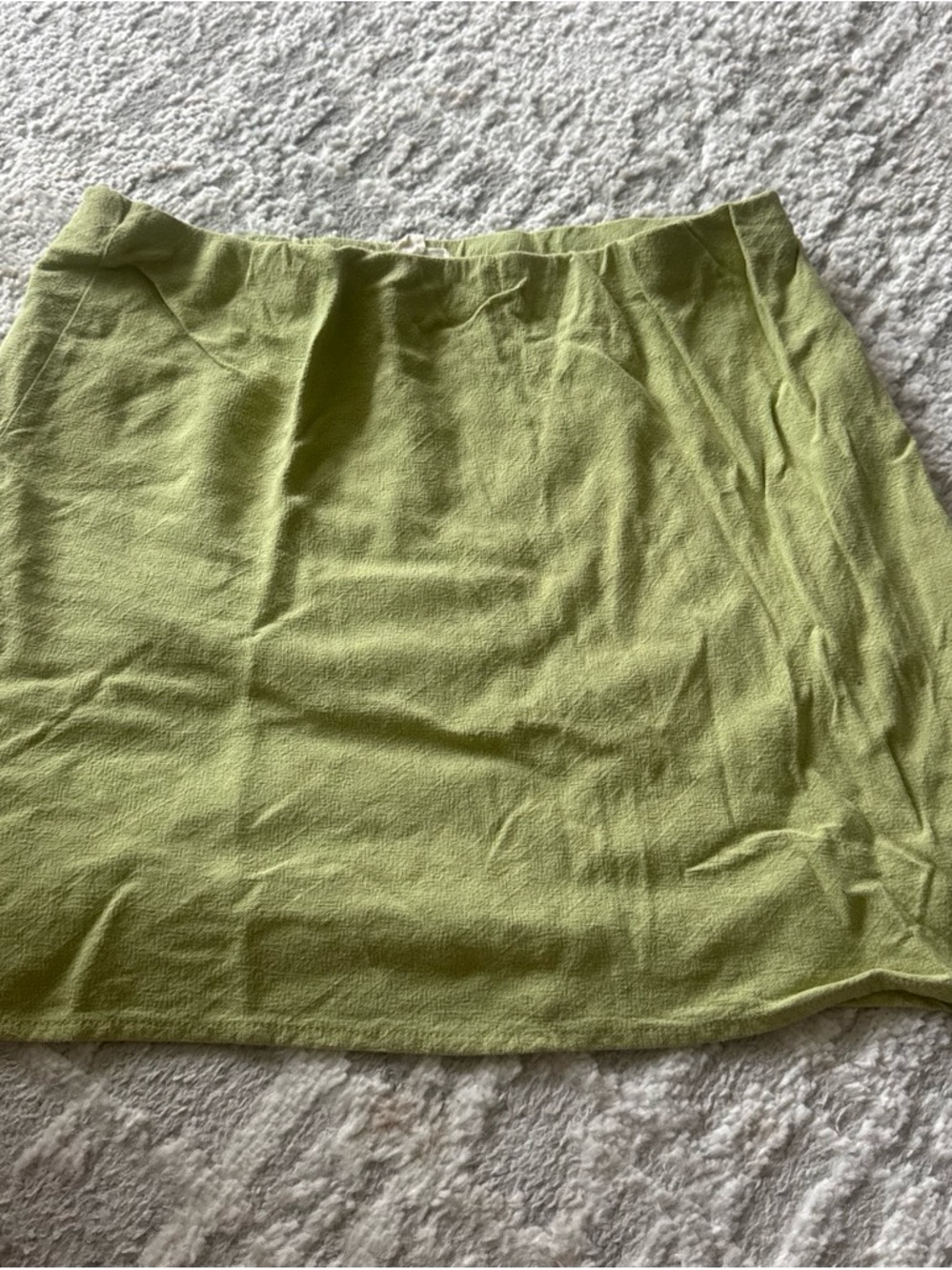 La Hearts Light Green Mini Skirt